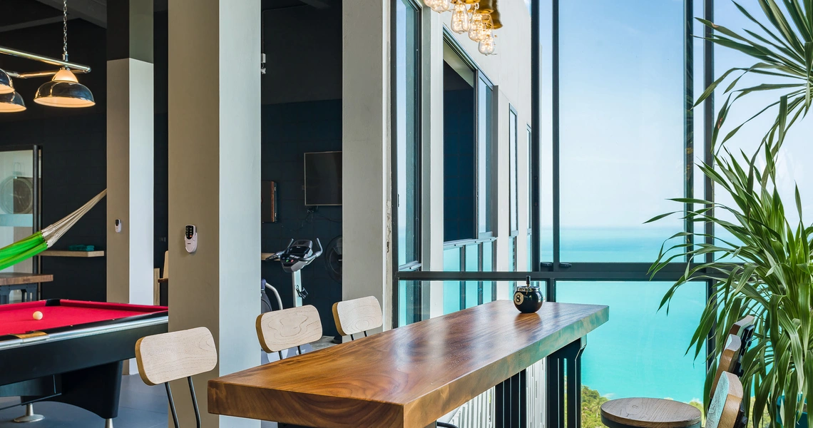 Luxury villas on Samui Sky Dream Villa card table