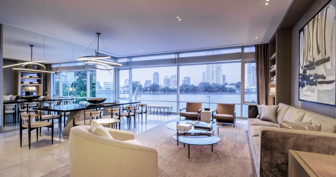 Four Seasons Private Residences Bangkok - Living Room