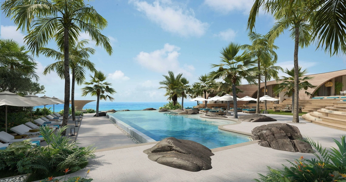 Garrya Residences Phuket beachfront resort - beach club pool