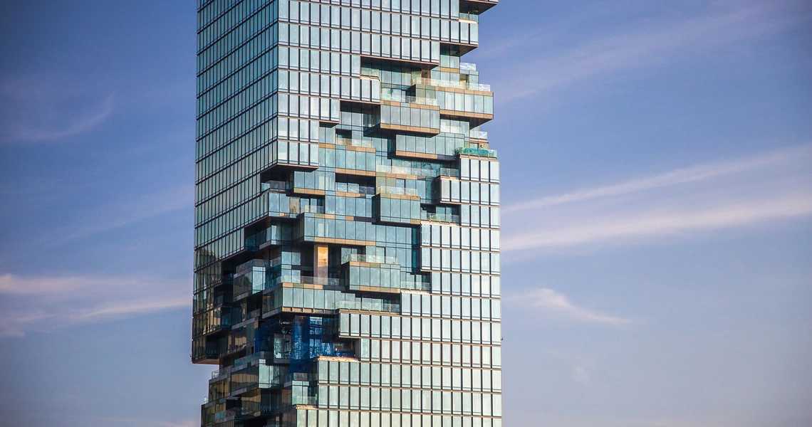 The Ritz-Carlton Residences Bangkok - pixelated facade