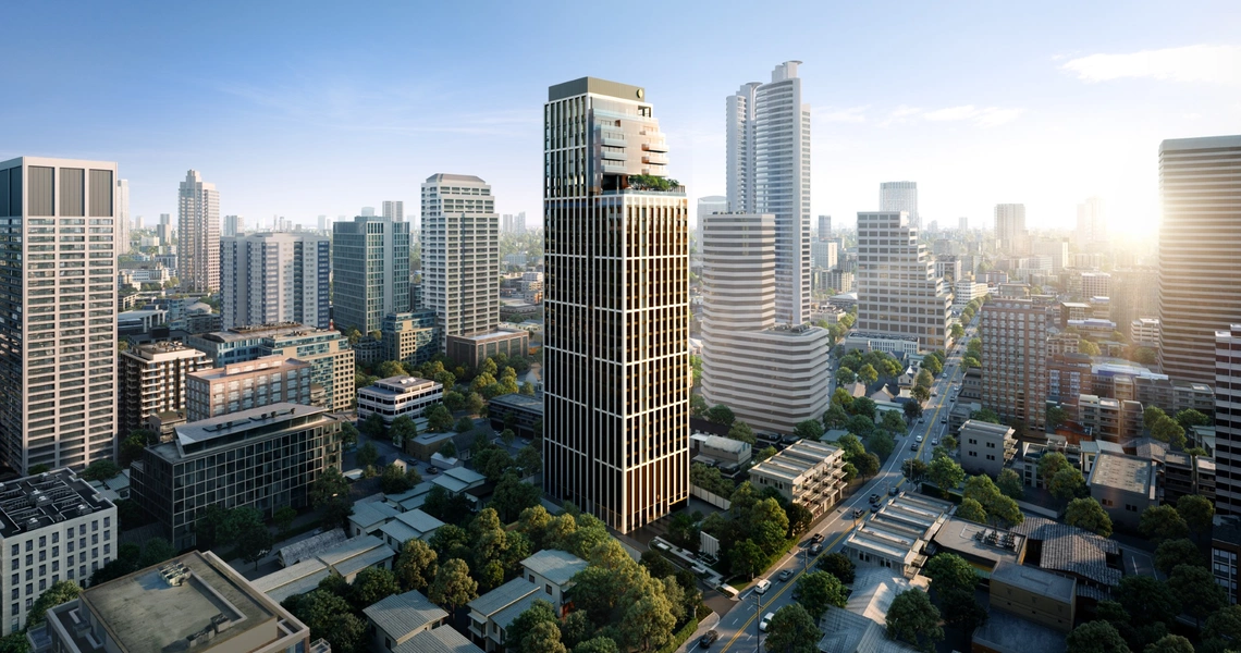 InterContinental Residences aerial shot