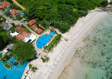Tongson Beachfront Villa – bird eye view