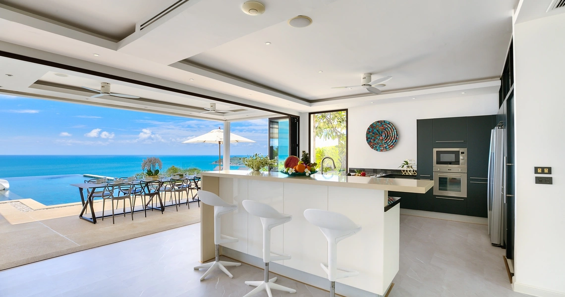 Luxury villas on Samui Villa Turquoise living area