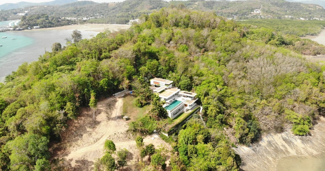 Tamarind Bay oceanfront land - above view