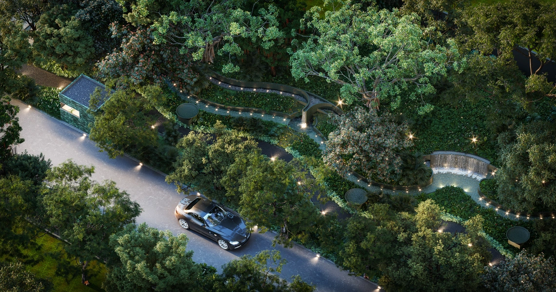 Noble Form Thonglor luxury high-rise - urban oasis park