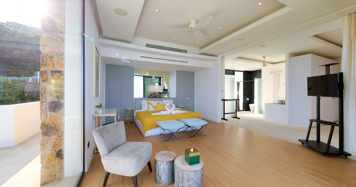 Luxury villas on Samui Villa Turquoise bedroom