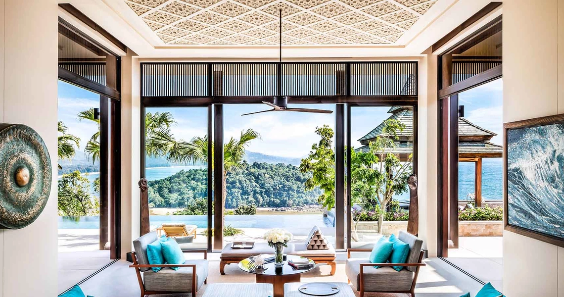 Layan Residences by Anantara luxury villa living room