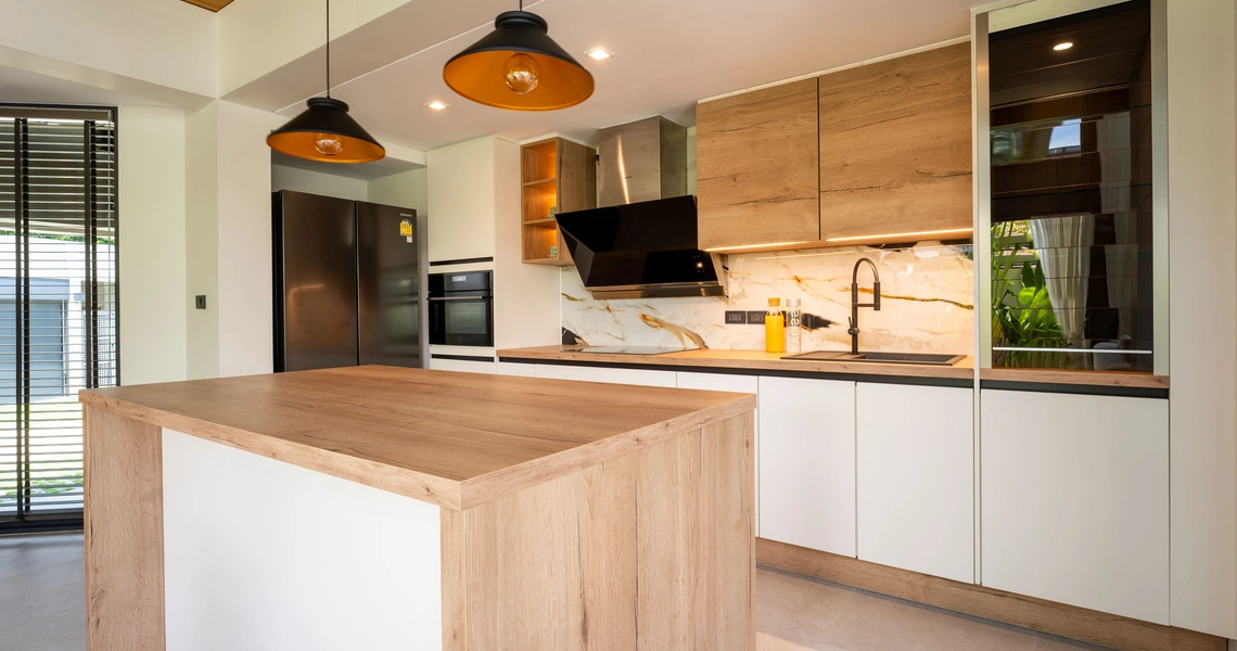 Riverhouse Phuket villas greenery - Kitchen area