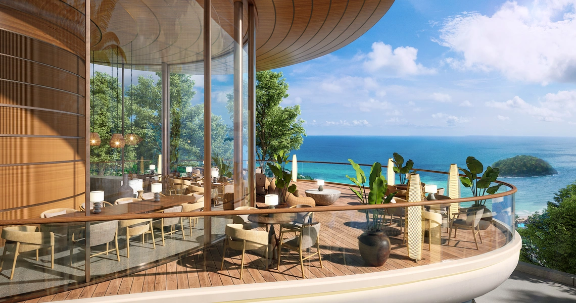 Aurora Kata Top Sea View Villa restaurant exterior
