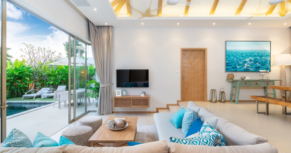 Trichada Essence - living room and deck access