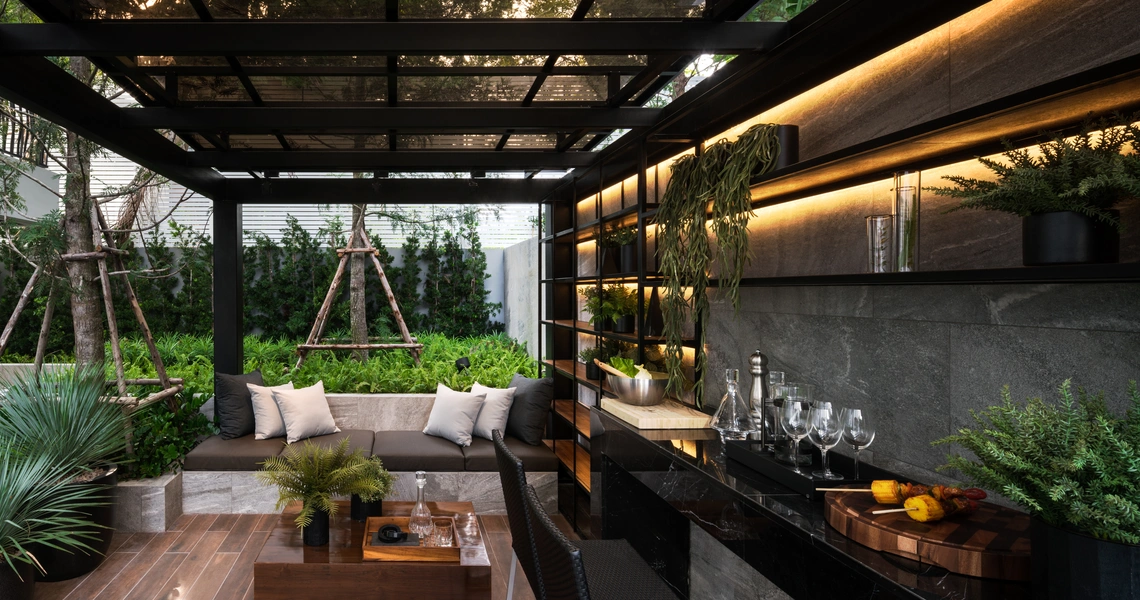 Malton Ari Bangkok Luxury Houses Tropical Loft sala