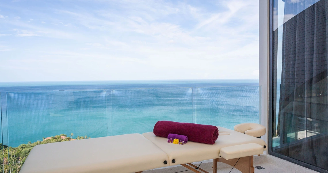 Luxury villas on Samui Sky Dream Villa massage table