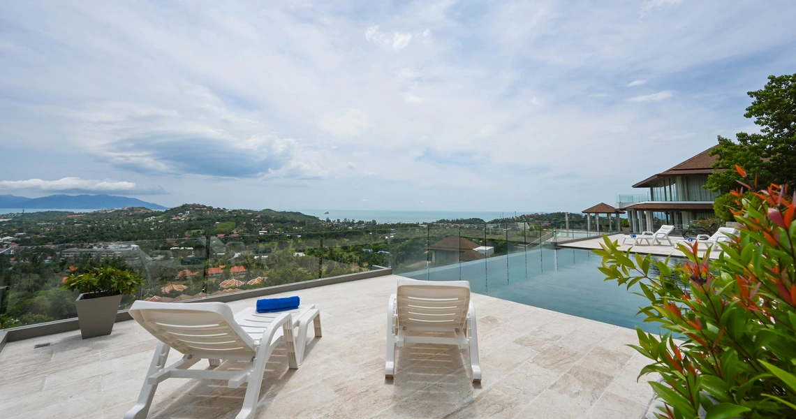 Luxury villas on Samui Villa Kelly 6 Bedroom Seaview Pool Villa swimming pool