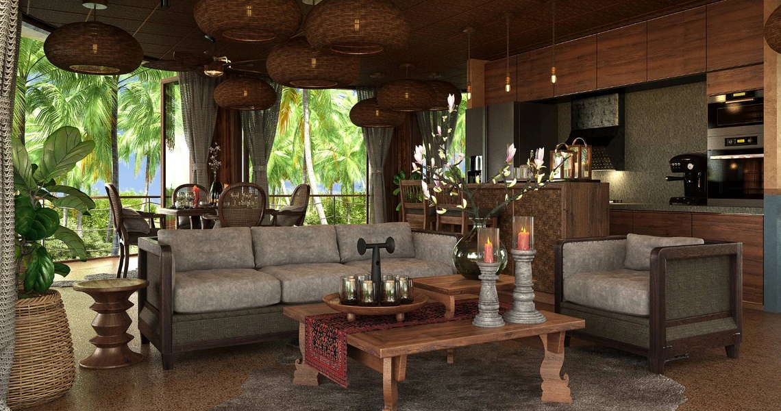 Kunkhao Tara Villas– Living Area