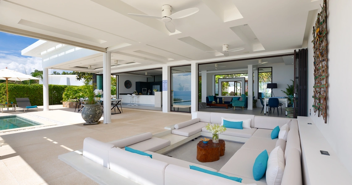 Luxury villas on Samui Villa Turquoise living area