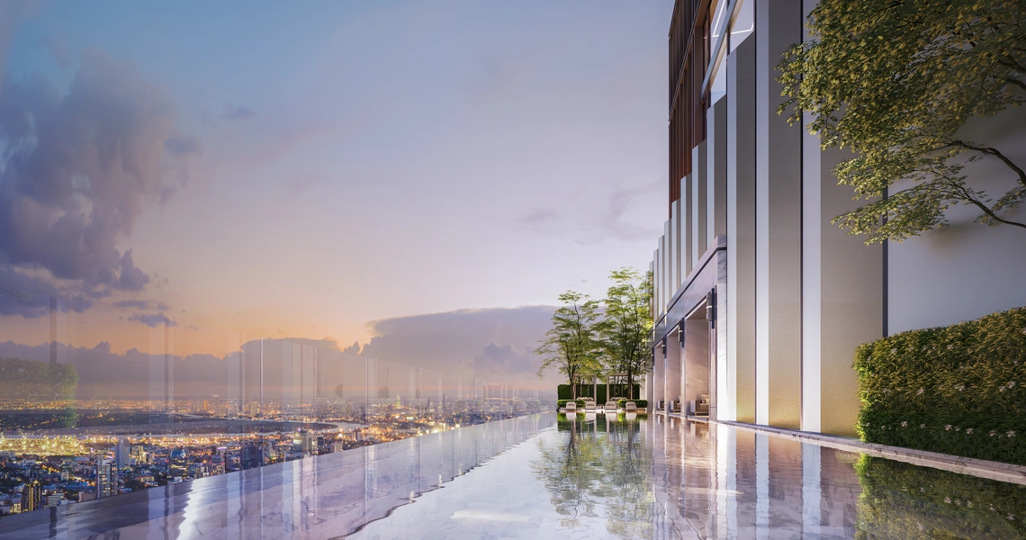 Mulberry Grove Sukhumvit Luxury Condo Infinity Sky Pool