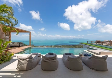 Pacific Palisade Samui luxury villa - sea view from the deck
