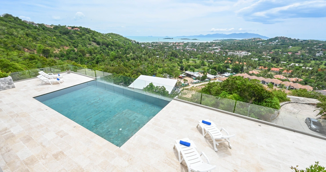 Luxury villas on Samui Villa Kelly 6 Bedroom Seaview Pool Villa swimming pool