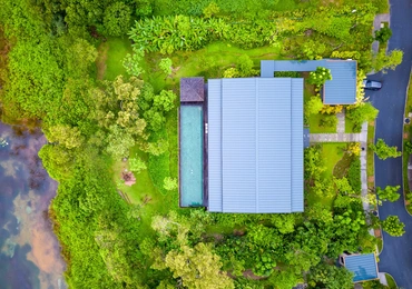 Tri Vananda  luxury villas aerial view of a villa