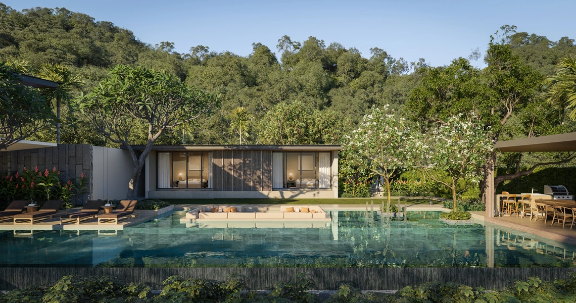 Pavara Vhana exterior pool view