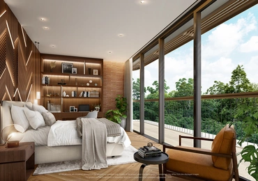 The Forestia Signature Series - 3 Bedroom master bed