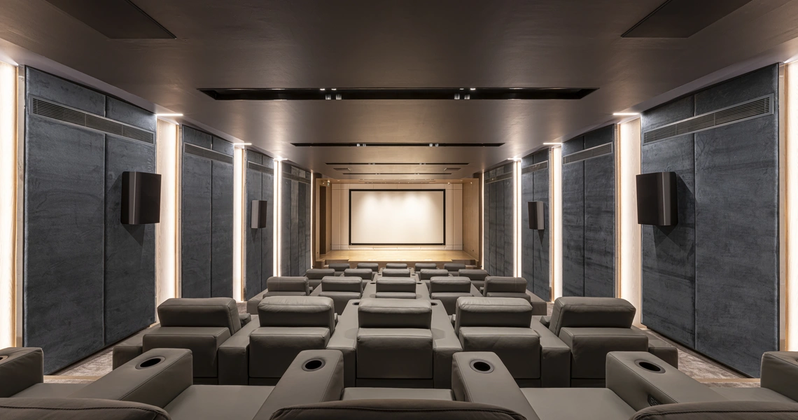 Scope Langsuan ultraluxury Bangkok condo - private cinema