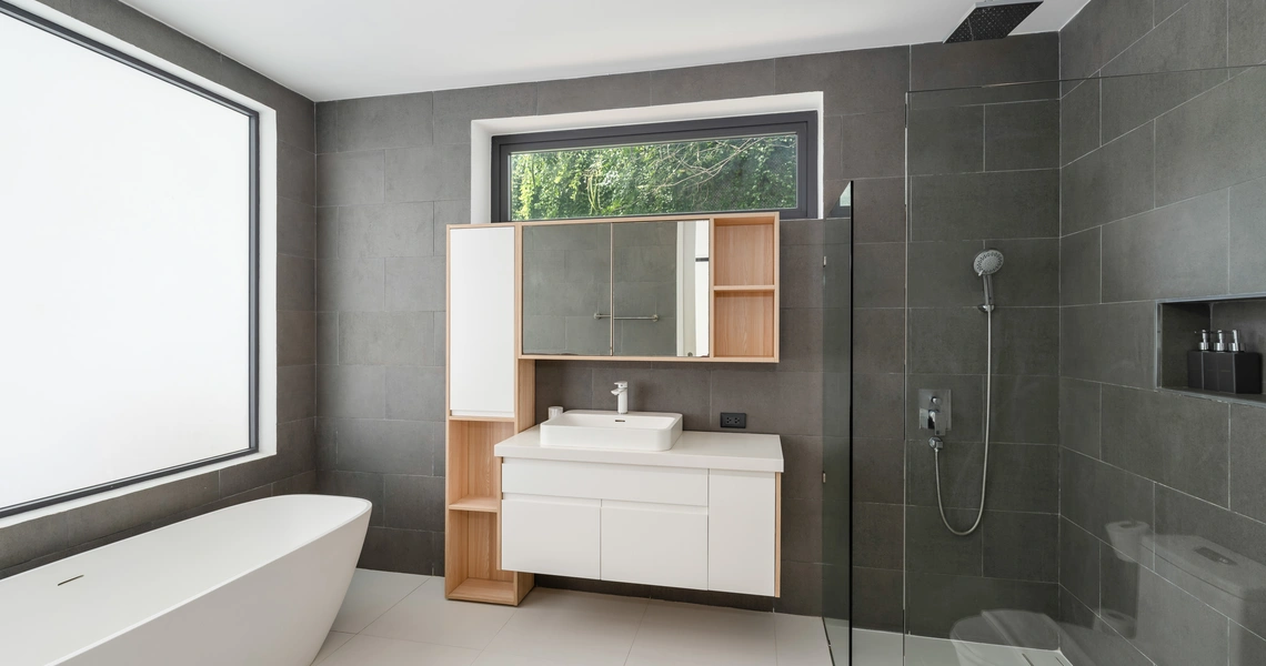 Hideway Villa Samui - bathroom with a bathtub