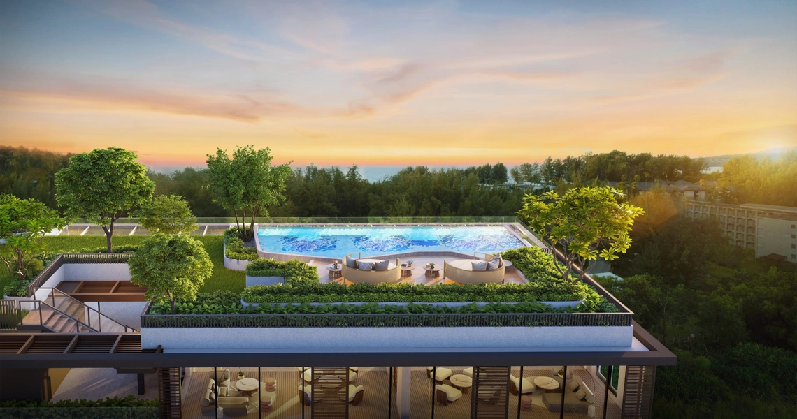 So Origin Bangtao resort condo - rooftop pool