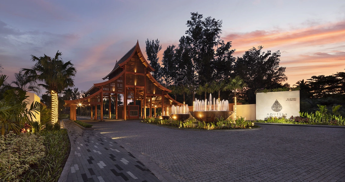 Aquella Lakeside Phang Nga golf villa main gate