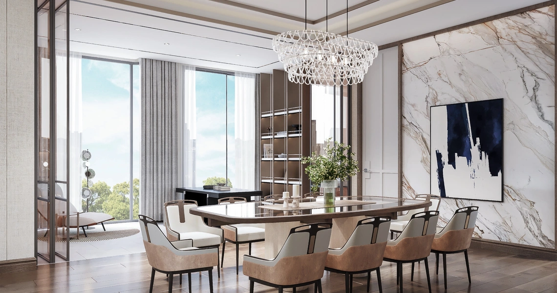 8 Residence dining room with view