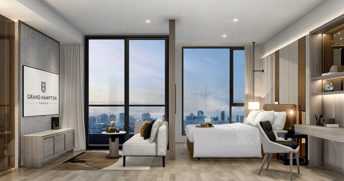 Grand Hampton Origin bedroom with View