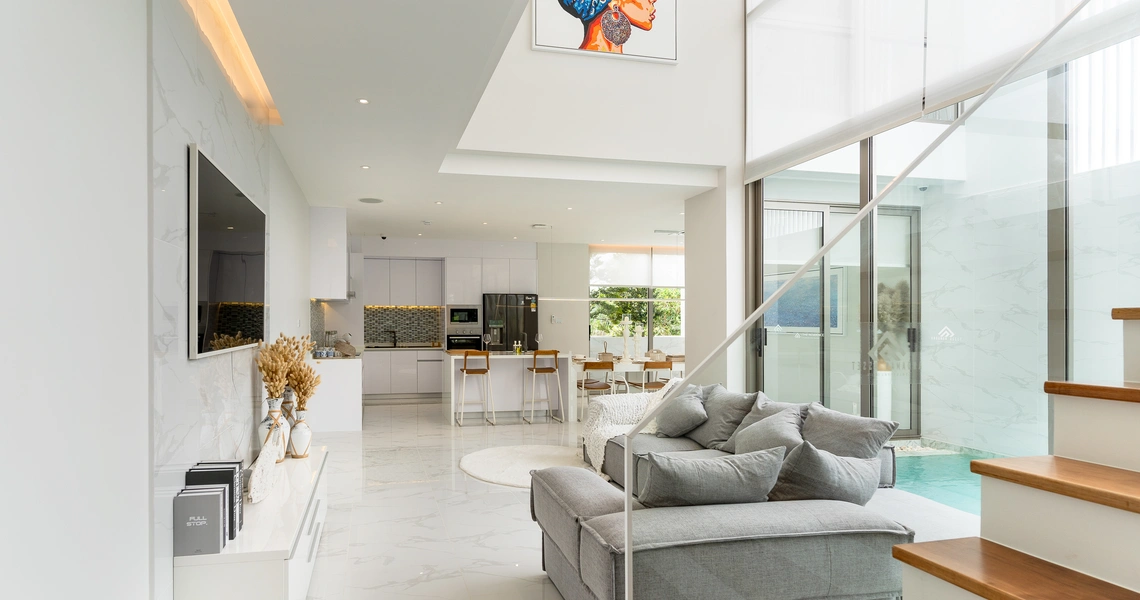 Luxury villas on Phuket The Residence Living area