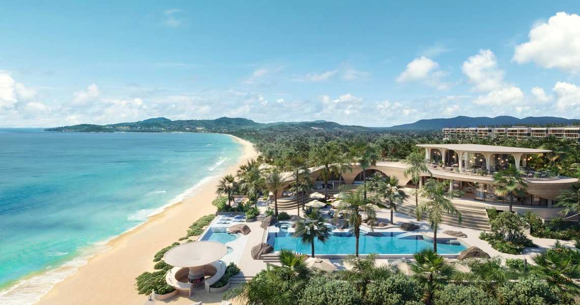 Garrya Residences Phuket beachfront resort - beach club and the beach