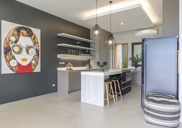 Luxury villas on Phuket Manick Hillside kithen