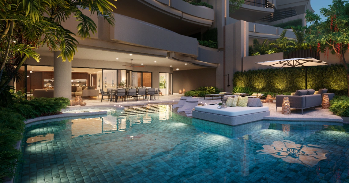 Seaview - Residences - Eveing pool
