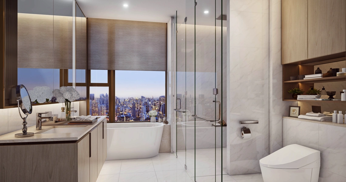 Mulberry Grove Sukhumvit Luxury Condo Master Bathroom