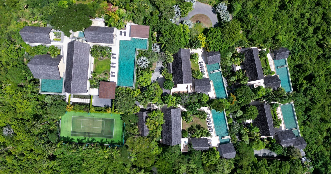 Panacea Retreat - Residence Aerial View