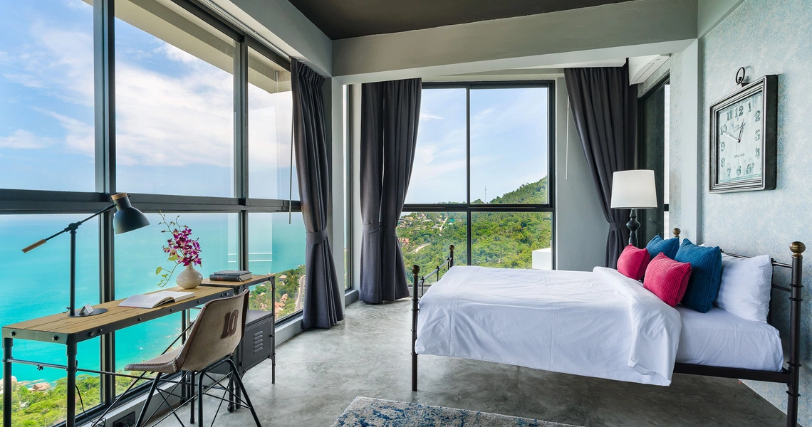 Luxury villas on Samui Sky Dream Villa bedroom