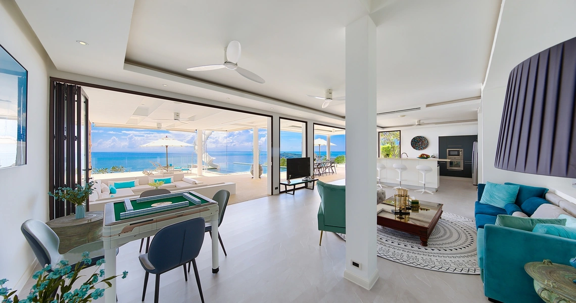 Luxury villas on Samui Villa Turquoise living area