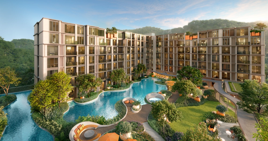 Canvaz Palette Cherngtalay exterior pool garden