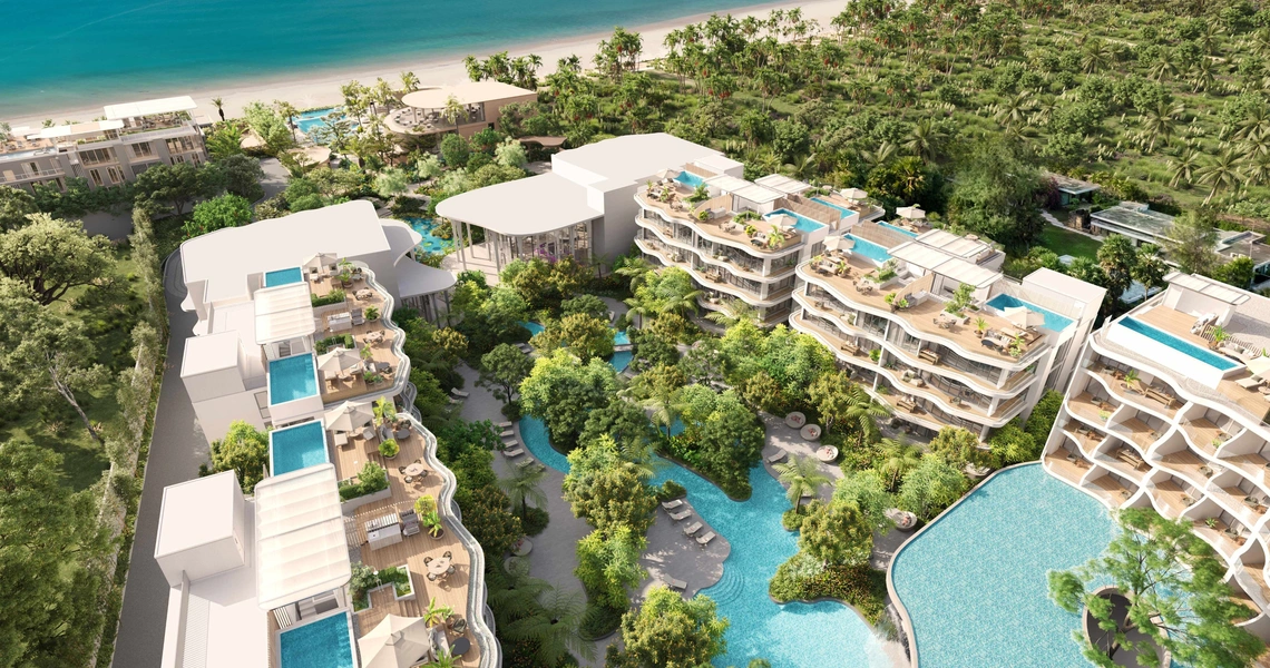 Garrya Residences Phuket beachfront resort - hotel and clubhouse