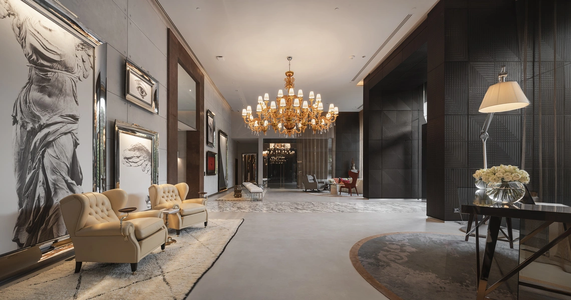 Khun by Yoo luxury condo in Bangkok reception