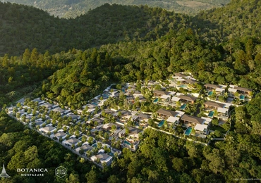 Botanica Montazure luxury villas Phuket - aerial shot