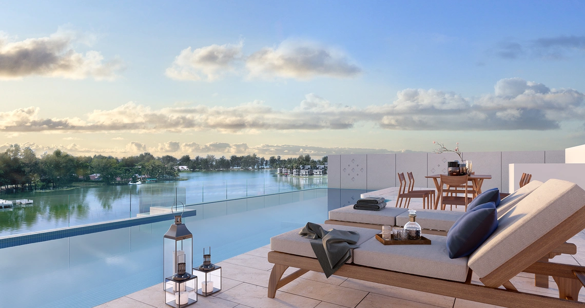 Angsana Oceanview Residences -  View from swimming pool