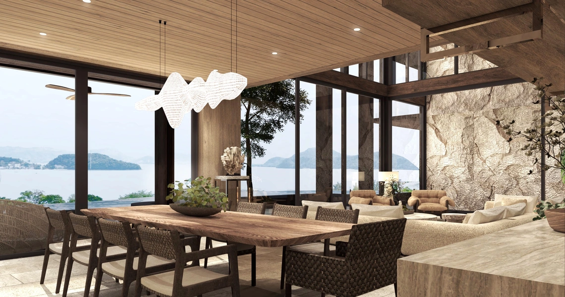 The Sky Series Collection at Sri Panwa Villa Living Area