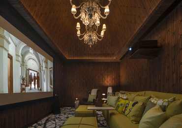 Khun by Yoo luxury condo in Bangkok screening room