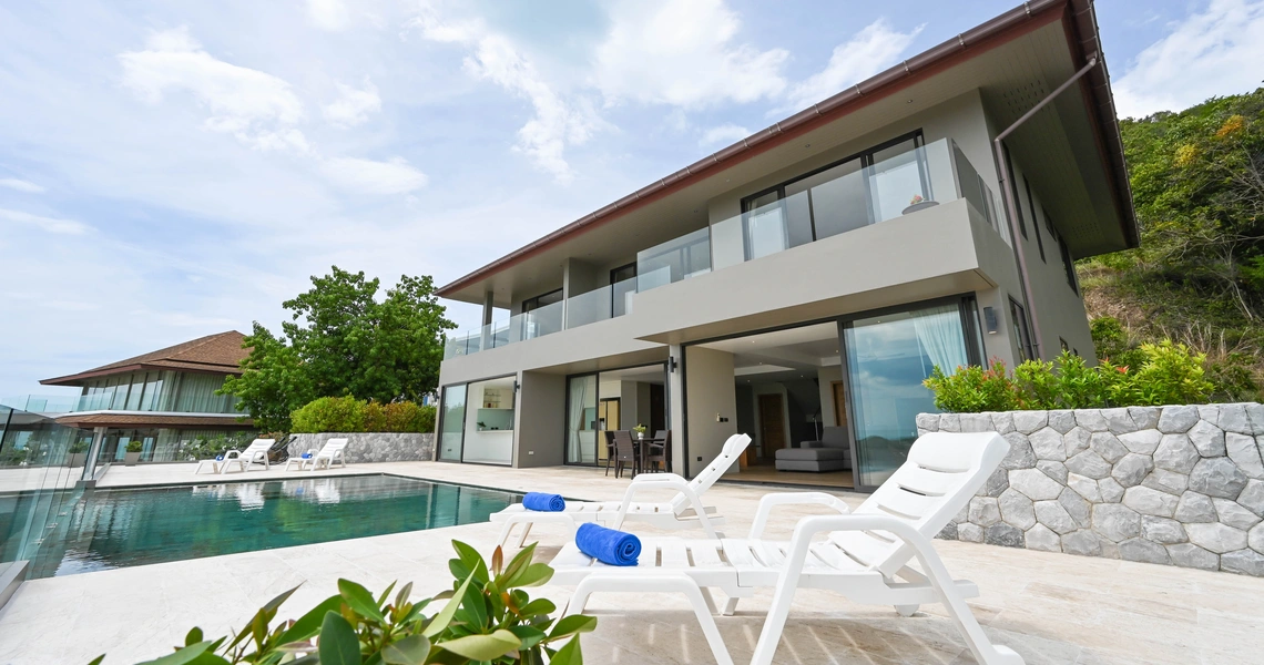 Luxury villas on Samui Villa Kelly 6 Bedroom Seaview Pool Villa swimming pool