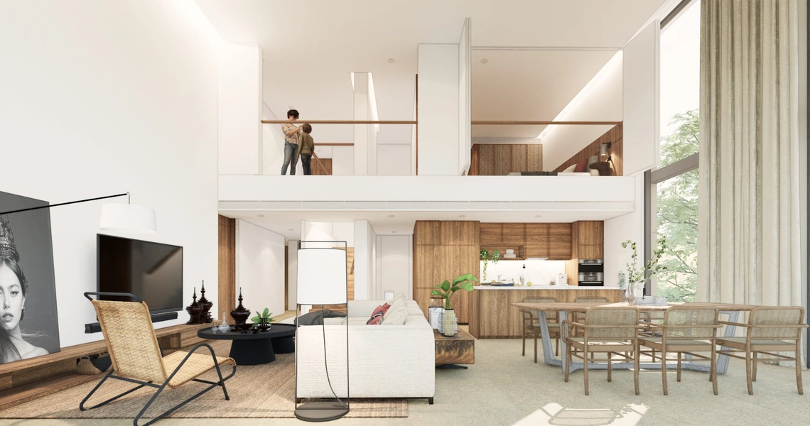 Kiara Reserve Residences - Duplex Living area