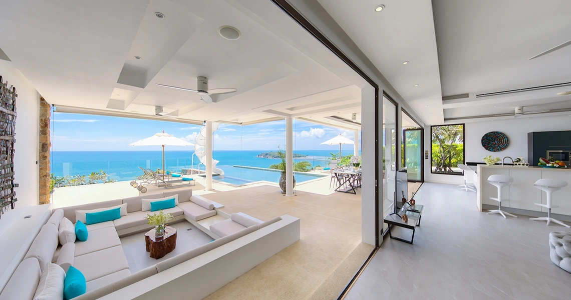 Luxury villas on Samui Villa Turquoise living area