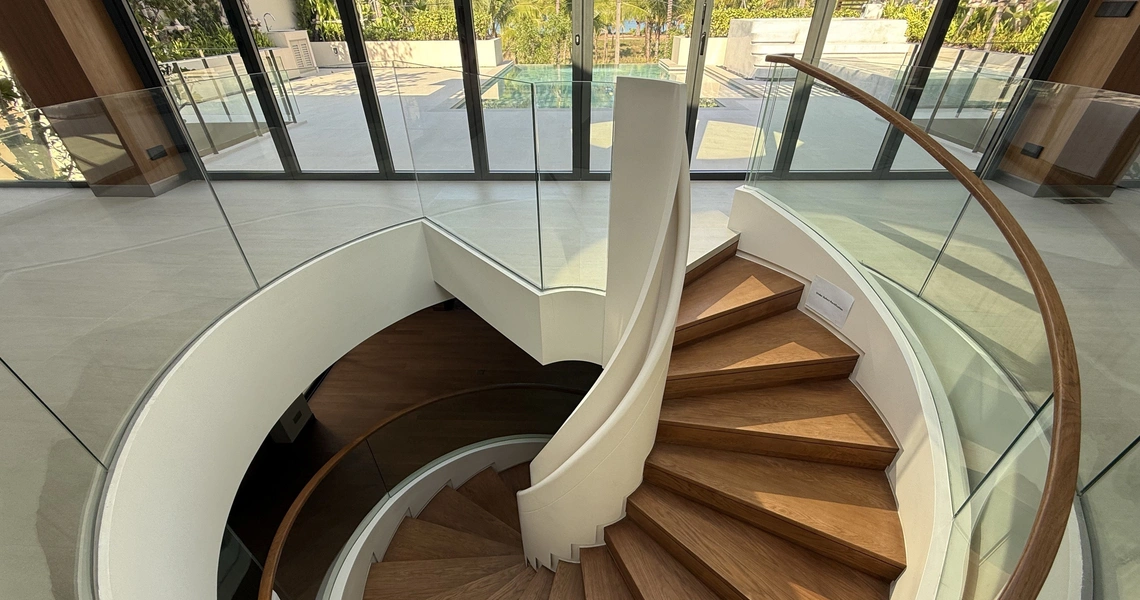 Banyan Tree Beachside Aegir interior spiral staris